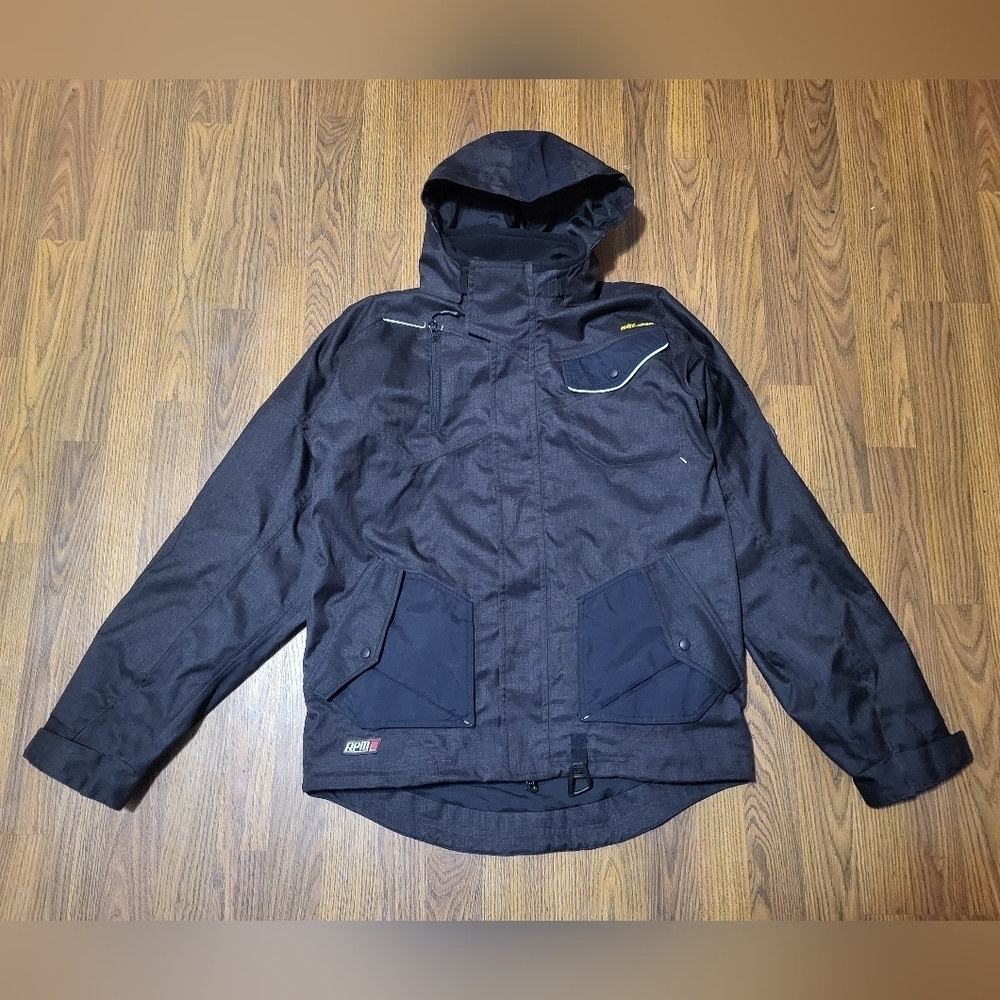 BRP Skidoo RPM Men's Small Snowmobile Jacket Double Lined Winter Coat Parka C56